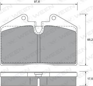 Ween 151-2382 - Гальмівні колодки, дискові гальма autozip.com.ua