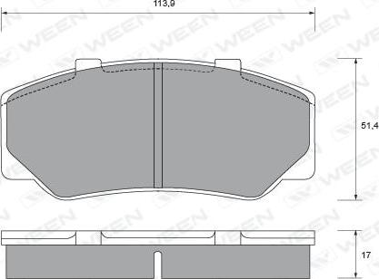 DOYEN GDB0329 - Гальмівні колодки, дискові гальма autozip.com.ua