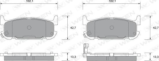 Ween 151-2286 - Гальмівні колодки, дискові гальма autozip.com.ua