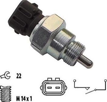 WE PARTS 461640039 - Датчик, контактний перемикач, фара заднього ходу autozip.com.ua