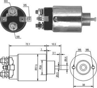 WE PARTS 471480093 - Тягове реле, стартер autozip.com.ua