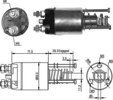 WE PARTS 471480046 - Тягове реле, стартер autozip.com.ua