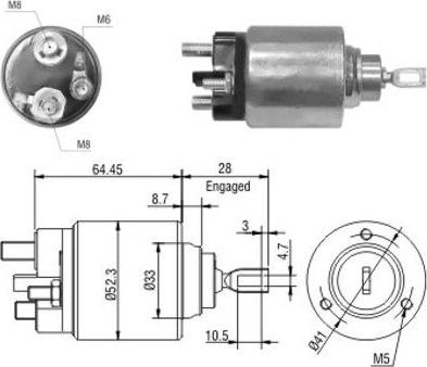 WE PARTS 471480040 - Тягове реле, стартер autozip.com.ua