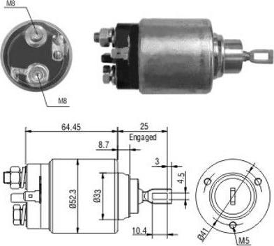 WE PARTS 471480041 - Тягове реле, стартер autozip.com.ua