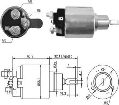 WE PARTS 471480065 - Тягове реле, стартер autozip.com.ua