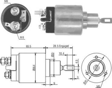 WE PARTS 471480060 - Тягове реле, стартер autozip.com.ua