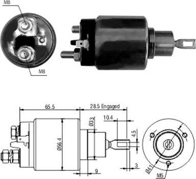 WE PARTS 471480068 - Тягове реле, стартер autozip.com.ua