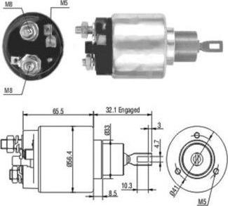 WE PARTS 471480003 - Тягове реле, стартер autozip.com.ua