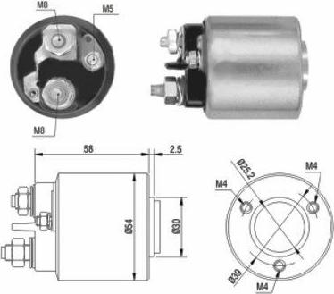 WE PARTS 471480015 - Тягове реле, стартер autozip.com.ua