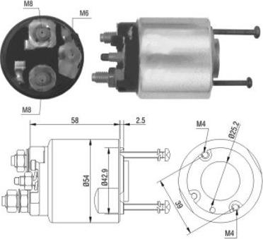 WE PARTS 471480016 - Тягове реле, стартер autozip.com.ua