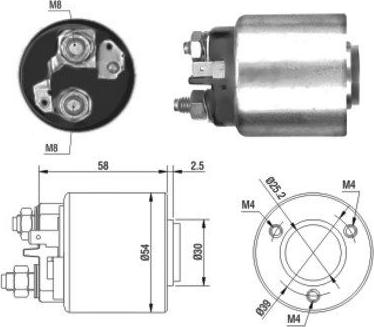 WE PARTS 471480011 - Тягове реле, стартер autozip.com.ua