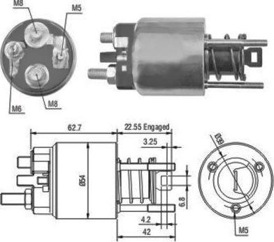 WE PARTS 471480080 - Тягове реле, стартер autozip.com.ua