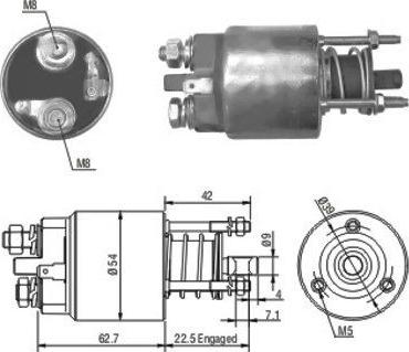 WE PARTS 471480081 - Тягове реле, стартер autozip.com.ua