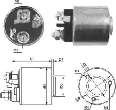 WE PARTS 471480083 - Тягове реле, стартер autozip.com.ua