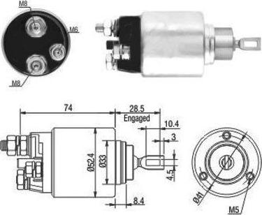 WE PARTS 471480034 - Тягове реле, стартер autozip.com.ua