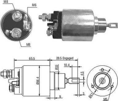 WE PARTS 471480035 - Тягове реле, стартер autozip.com.ua