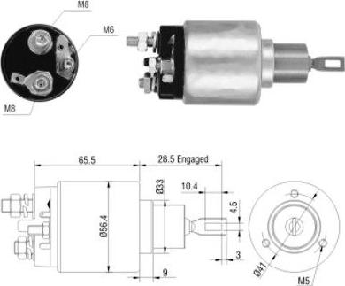 WE PARTS 471480031 - Тягове реле, стартер autozip.com.ua