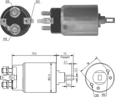 WE PARTS 471480022 - Тягове реле, стартер autozip.com.ua