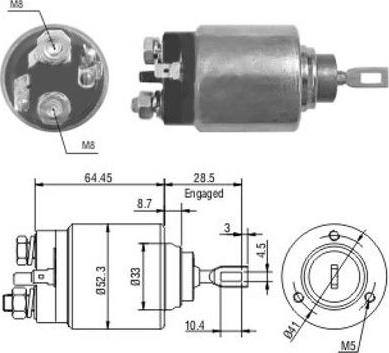 WE PARTS 471480071 - Тягове реле, стартер autozip.com.ua