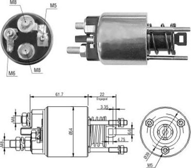 WE PARTS 471480145 - Тягове реле, стартер autozip.com.ua