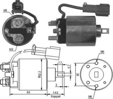 WE PARTS 471480150 - Тягове реле, стартер autozip.com.ua