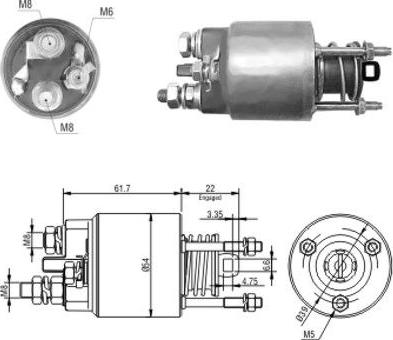 WE PARTS 471480152 - Тягове реле, стартер autozip.com.ua