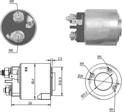 WE PARTS 471480160 - Тягове реле, стартер autozip.com.ua