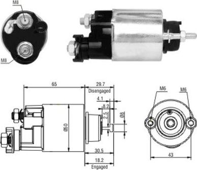 WE PARTS 471480163 - Тягове реле, стартер autozip.com.ua