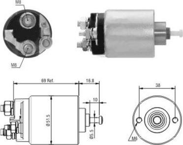 WE PARTS 471480104 - Тягове реле, стартер autozip.com.ua