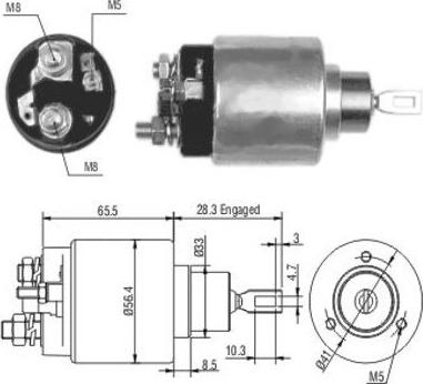 WE PARTS 471480106 - Тягове реле, стартер autozip.com.ua