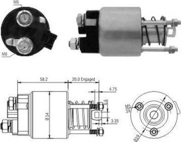 WE PARTS 471480101 - Тягове реле, стартер autozip.com.ua