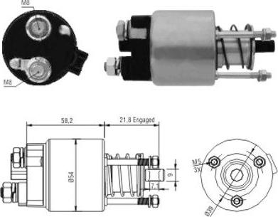 WE PARTS 471480102 - Тягове реле, стартер autozip.com.ua