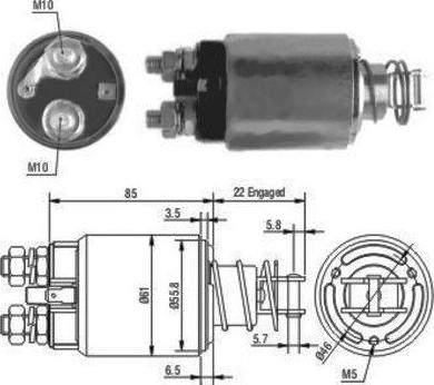 WE PARTS 471480119 - Тягове реле, стартер autozip.com.ua