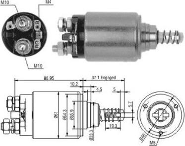 WE PARTS 471480116 - Тягове реле, стартер autozip.com.ua