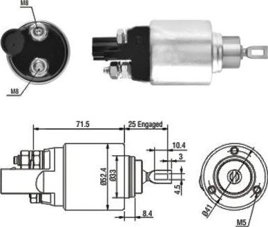 WE PARTS 471480132 - Тягове реле, стартер autozip.com.ua