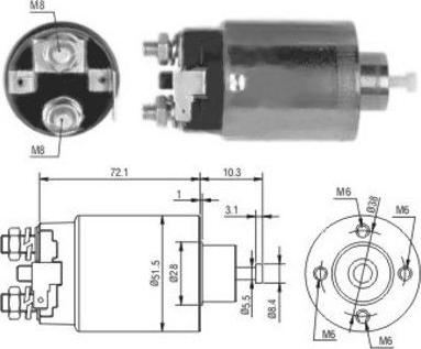 WE PARTS 471480124 - Тягове реле, стартер autozip.com.ua