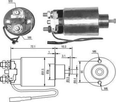 WE PARTS 471480127 - Тягове реле, стартер autozip.com.ua