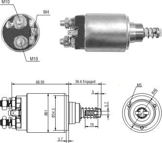 WE PARTS 471480246 - Тягове реле, стартер autozip.com.ua