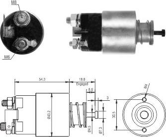 WE PARTS 471480251 - Тягове реле, стартер autozip.com.ua