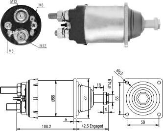 WE PARTS 471480205 - Тягове реле, стартер autozip.com.ua