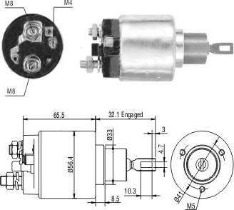 WE PARTS 471480202 - Тягове реле, стартер autozip.com.ua