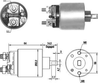 WE PARTS 471480215 - Тягове реле, стартер autozip.com.ua