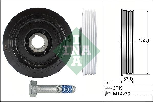 Wilmink Group WG1966385 - Ремінний шків, колінчастий вал autozip.com.ua