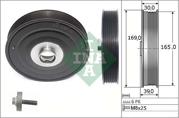 Wilmink Group WG1966387 - Ремінний шків, колінчастий вал autozip.com.ua