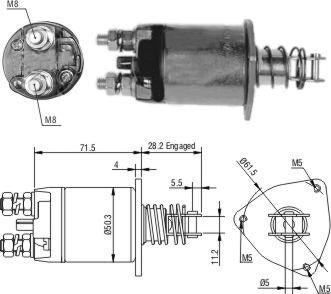 Wilmink Group WG1989937 - Тягове реле, стартер autozip.com.ua