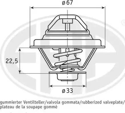 Wilmink Group WG1492954 - Термостат, охолоджуюча рідина autozip.com.ua