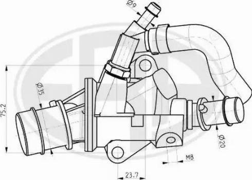 Wilmink Group WG1492779 - Термостат, охолоджуюча рідина autozip.com.ua