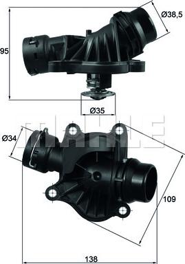 Wilmink Group WG1426504 - Термостат, охолоджуюча рідина autozip.com.ua