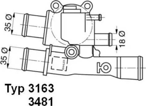 Wilmink Group WG1091612 - Термостат, охолоджуюча рідина autozip.com.ua