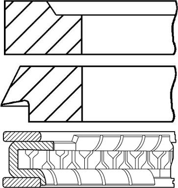 Wilmink Group WG1186659 - Комплект поршневих кілець autozip.com.ua